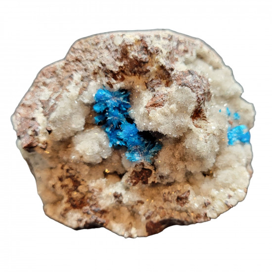 Pentagonite on stilbite