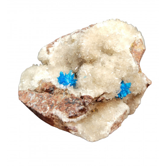 Pentagonite on stilbite