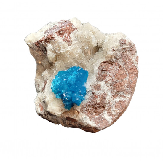 Cavansite on stilbite