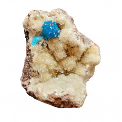 Cavansite on stilbite