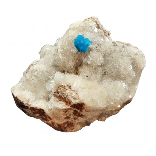 Cavansite on stilbite