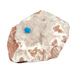 Cavansite on stilbite