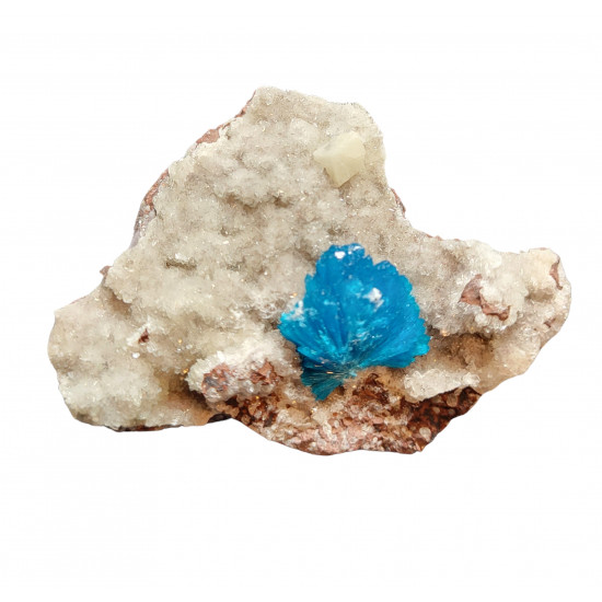 Cavansite on stilbite
