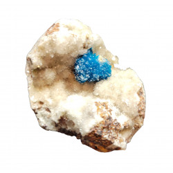 Cavansite on stilbite