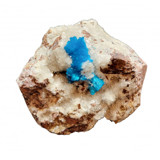 Cavansite on stilbite