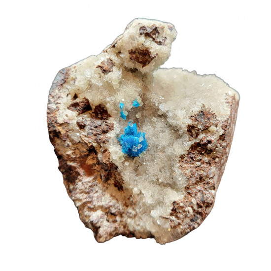 Cavansite on stilbite