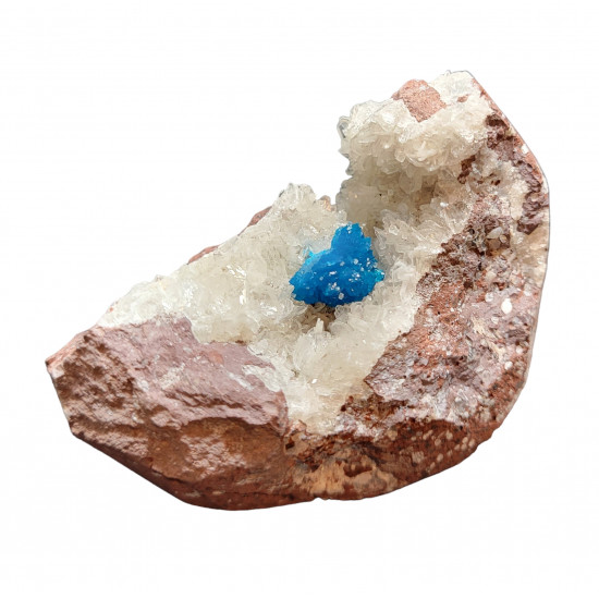 Cavansite on stilbite