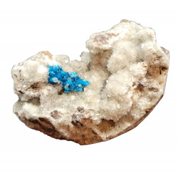 Cavansite on stilbite
