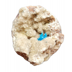 Pentagonite on stilbite
