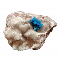 Pentagonite on stilbite