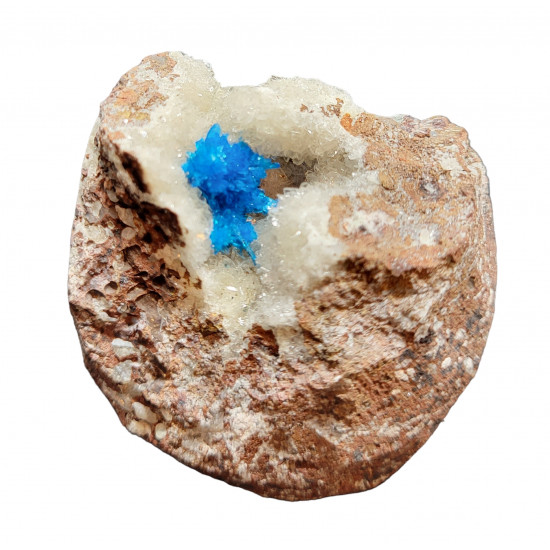 Pentagonite on stilbite