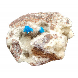 Pentagonite on stilbite