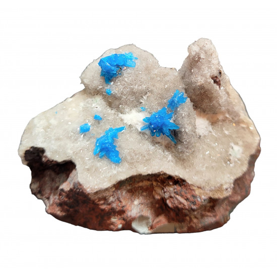 Pentagonite on stilbite