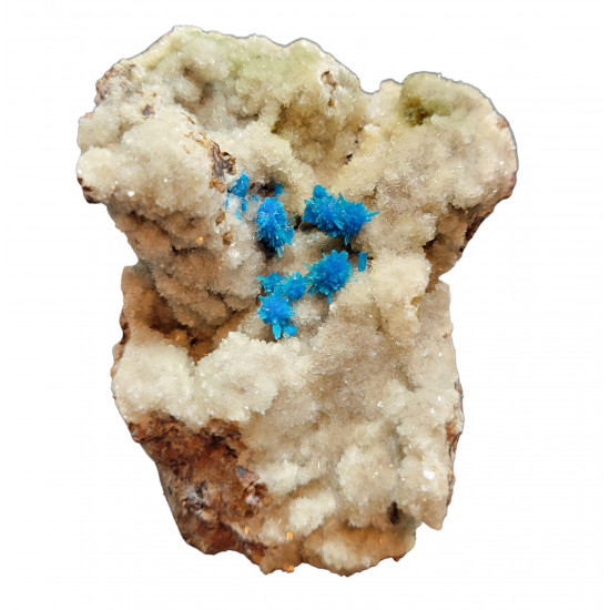 Pentagonite on stilbite