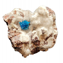 Pentagonite on stilbite