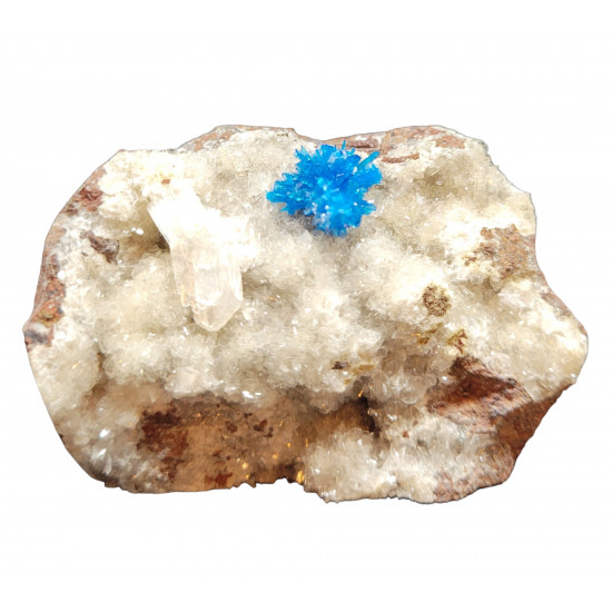 Pentagonite on stilbite