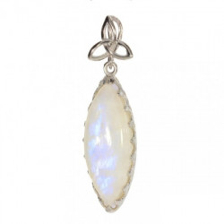 Sterling Silver Moonstone Pendant P34-14