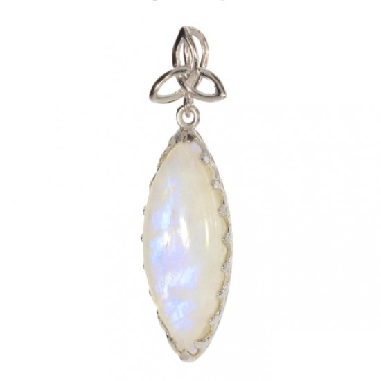 Sterling Silver Moonstone Pendant P34-14