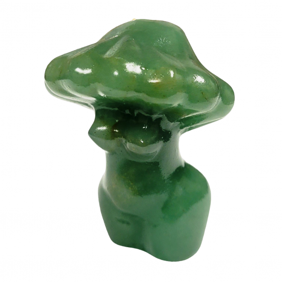 venus-mushroom green aventurine 2 inch