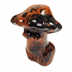 venus-champignon obsidienne acajou 5cm