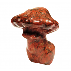 venus-champignon jaspe rouge 5cm