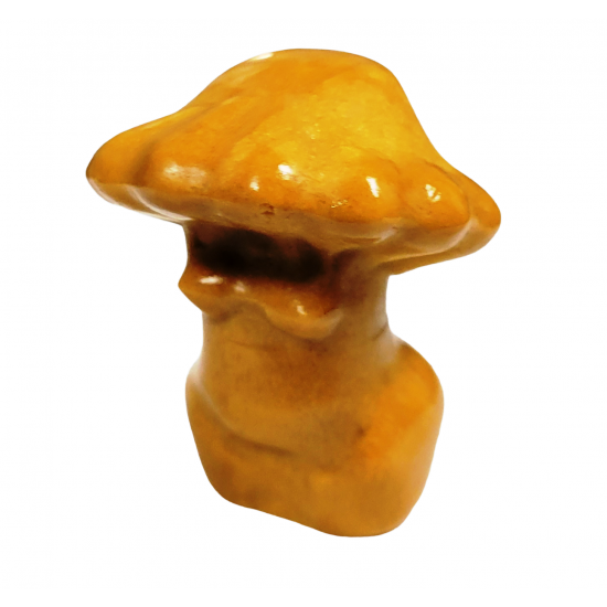 venus-mushroom yellow jasper 2 inch