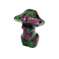 venus-champignon zoisite rubis 3cm