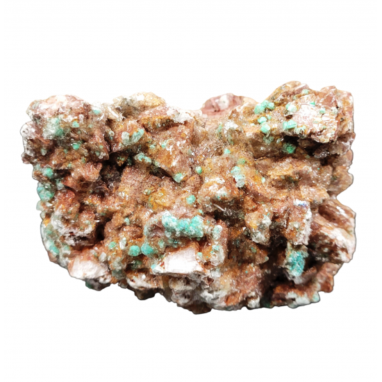 Dolomie, selenite et malachite