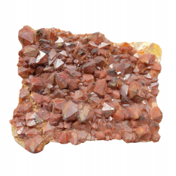 Red hematoide quartz