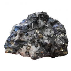 Covellite tetraedrite and pyrite