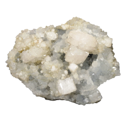 Goosecreekite on chalcedony