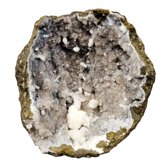 Stilbite and chalcedony