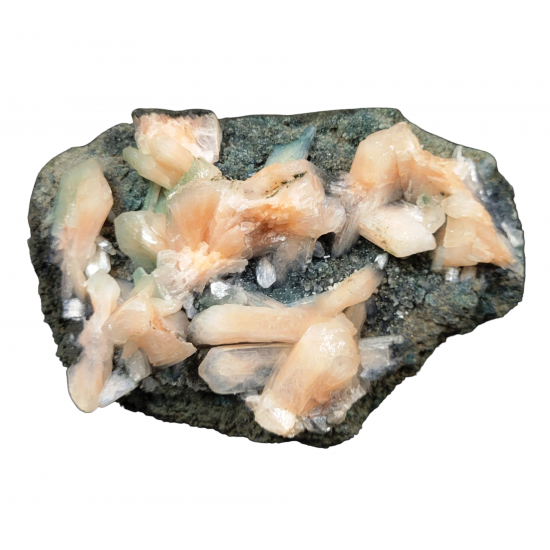 Stilbite and celadonite