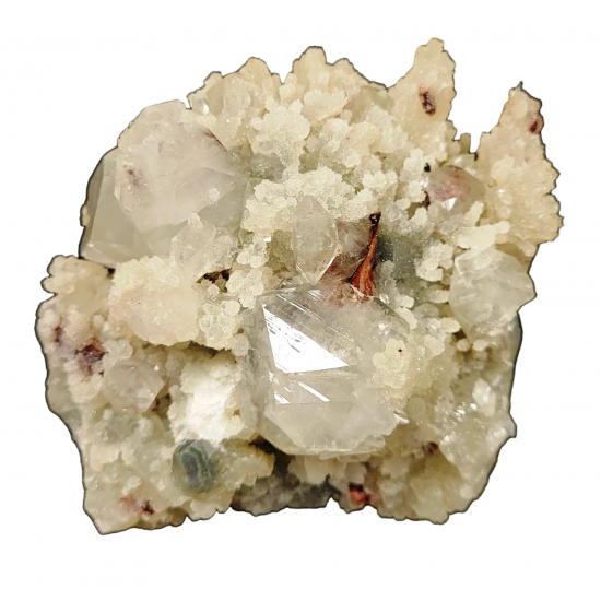 Chalcedony and apophyllite