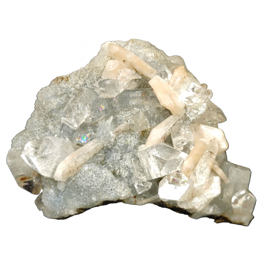Chalcedony and apophyllite