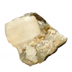Chalcedony and apophyllite
