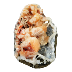 Stilbite and chalcedony