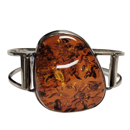 bracelet ambre argent B-322-14
