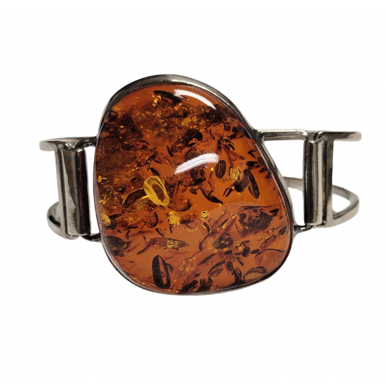 bracelet ambre argent B-322-14