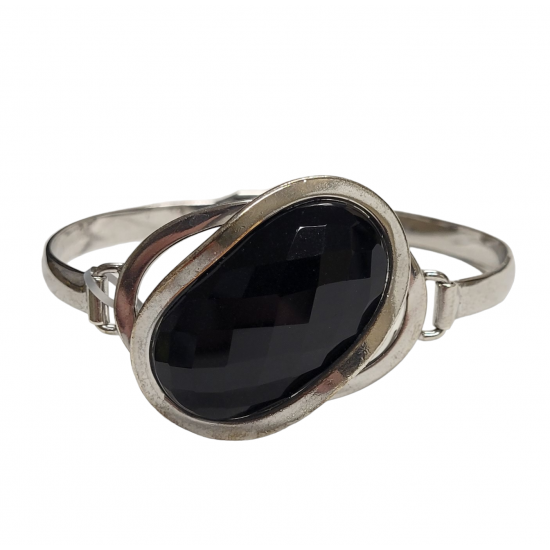 Sterling Silver Black Onyx Bracelet B-228-68