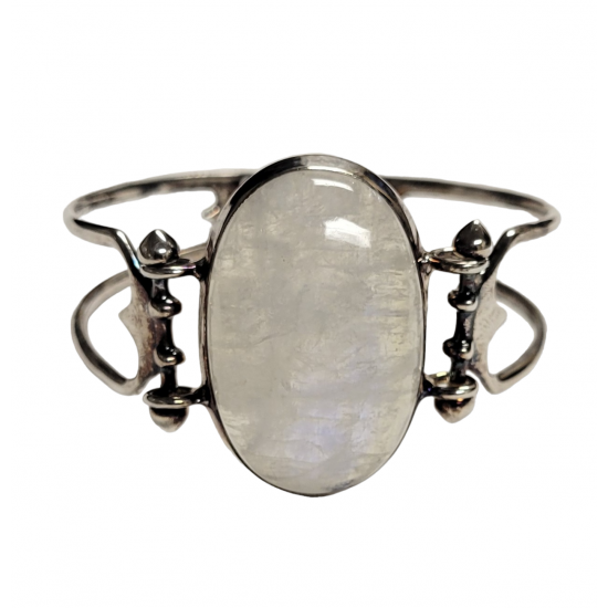 Sterling Silver Moonstone Bracelet B-242-14