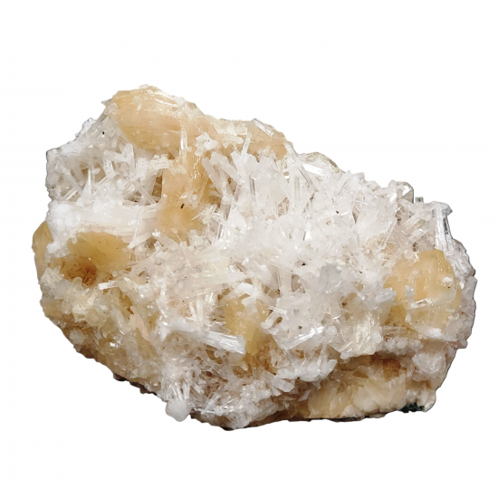 green stilbite and scolecite