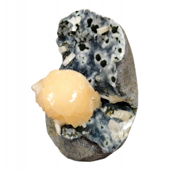 stellerite on chalcedony