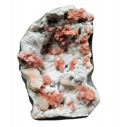 heulandite on morderite, stilbite 