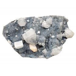 apophyllite, stilbite on chalcedony