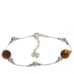 bracelet oeil de tigre argent B-38-03