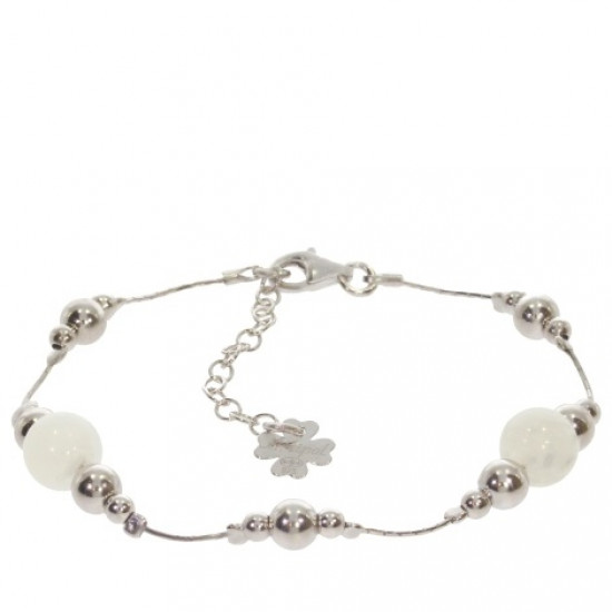 Sterling Silver Moonstone Bracelet B-38-03 Sterling Silver Moonstone Bracelet B-38-03