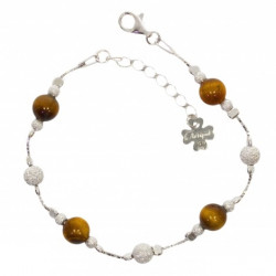 bracelet oeil de tigre argent B-28-02