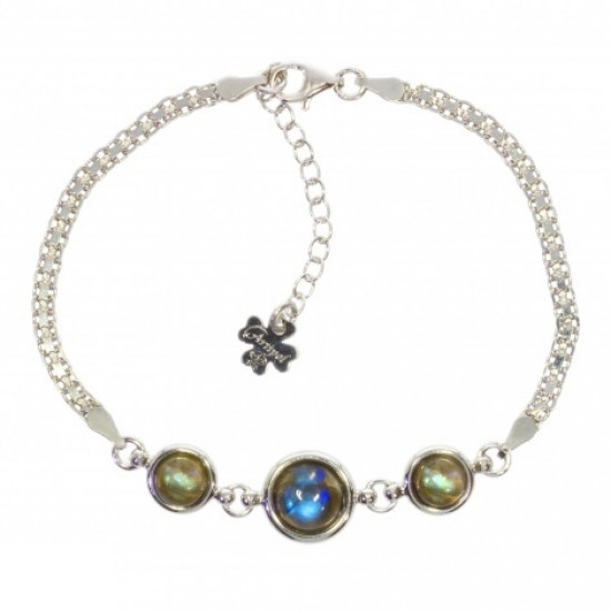 Sterling Silver Labradorite Bracelet B-56-01 Sterling Silver Labradorite Bracelet B-56-01