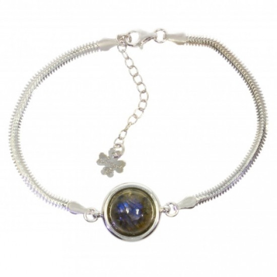 Sterling Silver Labradorite Bracelet B-64-01 Sterling Silver Labradorite Bracelet B-64-01